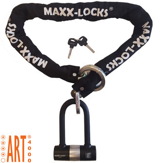 Kettingslot ART4 Maxx-Locks Tirau met loop + verlengde U-beugel - 200 cm