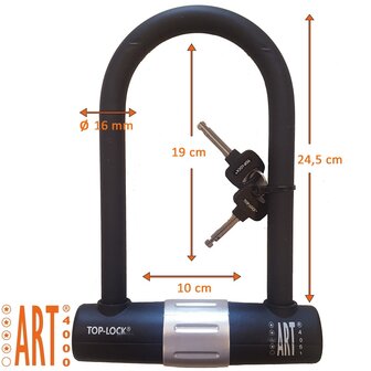 Black Friday | Top Lock Beugelslot ART4 - 24,5 cm