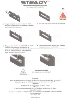 Steady Buitenboordmotorslot SCM gekeurd - RVS - Vanaf 15 PK