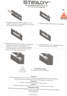 Steady Buitenboordmotorslot SCM gekeurd - RVS - Tot 15 pk