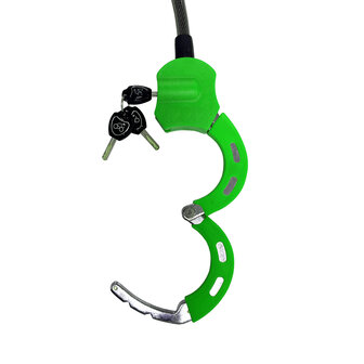 E-step Multi slot met kabel - 100CM - Kick-scooter en elektrische step slot - Gehard staal - Groen