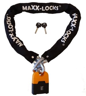 Maxx-Locks Ohura ART 4 Motorslot / Scooterslot - Kettingslot met 12 mm Dikke Schakels - Art Gekeurd Slot voor Motor en Scooter 