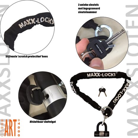 Black Friday | Scooterslot ART 3 Maxx-Locks Naseby - 100 cm