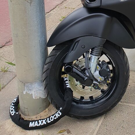 Maxx-Locks Ohura ART 4 Motorslot / Scooterslot - Inclusief Slot Spray - Kettingslot met 12 mm Dikke Schakels - Art Gekeurd Slot