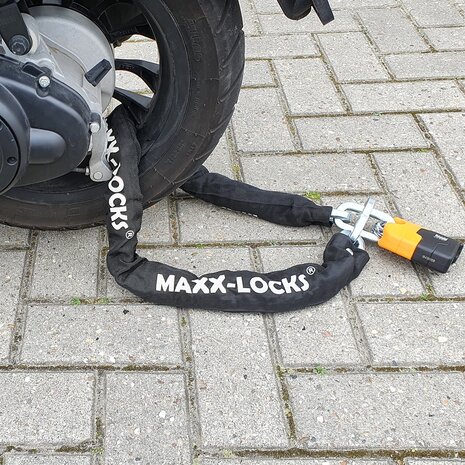 Maxx-Locks Ohura ART 4 Motorslot / Scooterslot - Inclusief Slot Spray - Kettingslot met 12 mm Dikke Schakels - Art Gekeurd Slot